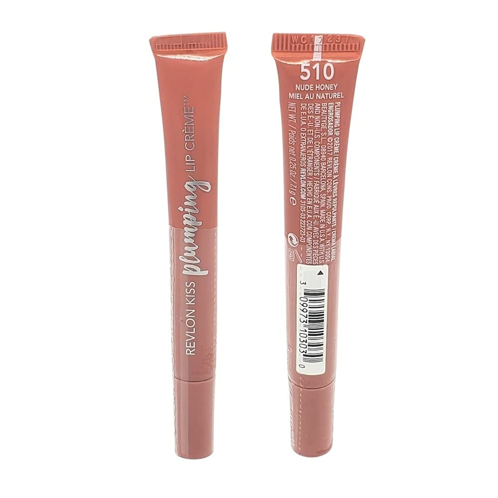 Pack of 2 Revlon Kiss Plumping Lip Creme, Nude Honey 5102 Beauty & Personal Care REVLON