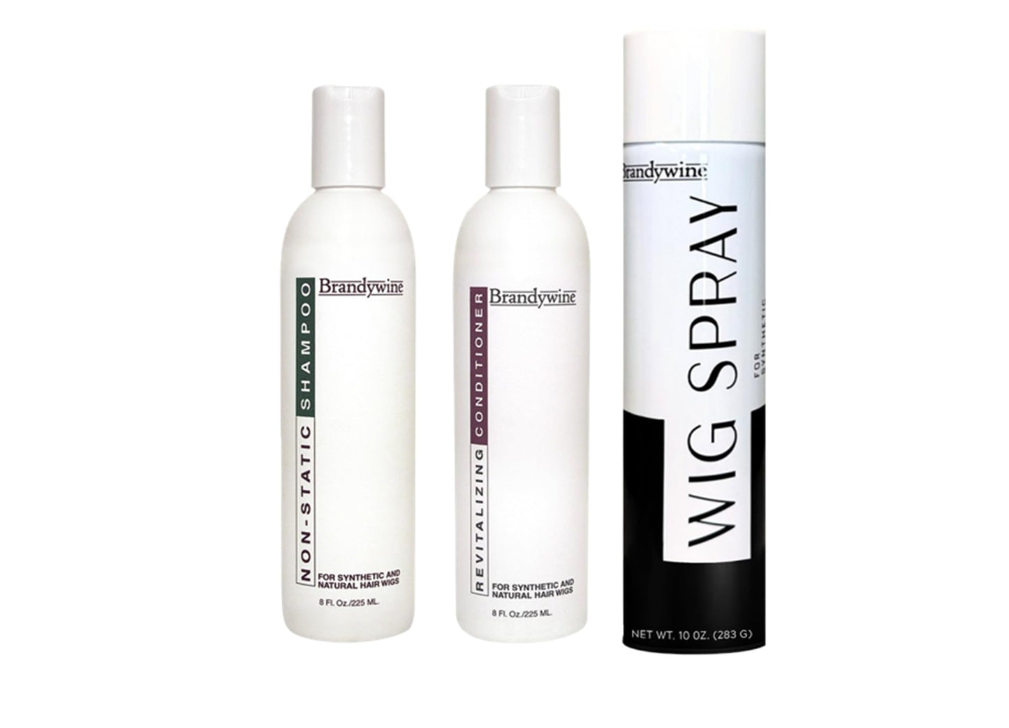 Brandywine Synthetic and Human Hair Care Products (8oz Shamp, Cond and Aerosal Wig Spray) Beauty & Personal Care Brandywine