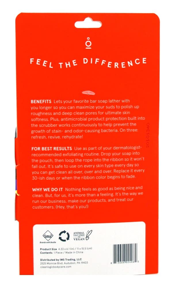 Clean Logic Sport Exfoliating Soap Saver (Pack of 2) Beauty and Personal Care Cleanlogic