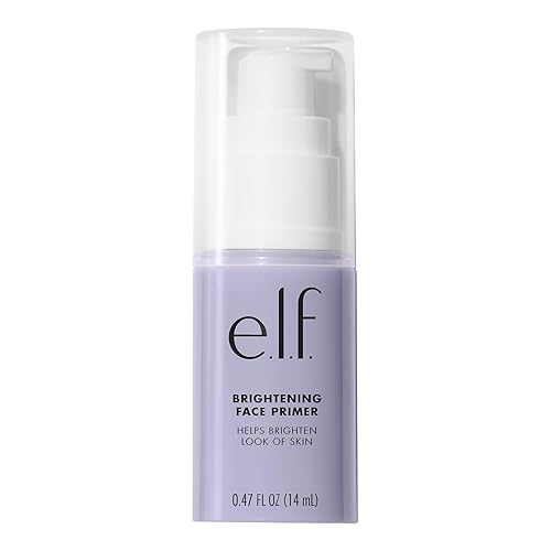 e.l.f. Brightening Lavender Face Primer, Face Makeup Primer For Neutralizing Uneven Skin Tones & Brightening Complexion, Vegan & Cruelty-free Beauty & Personal Care e.l.f.