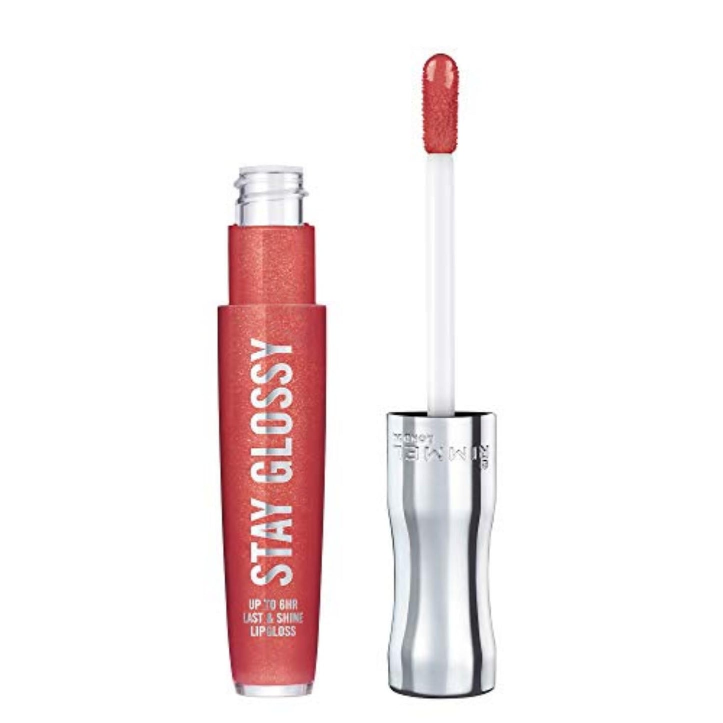Rimmel Stay Glossy Lip Gloss - Non-Sticky and Lightweight Formula for Lip Color and Shine - 640 All Day Seduction, .18oz Beauty & Personal Care Rimmel