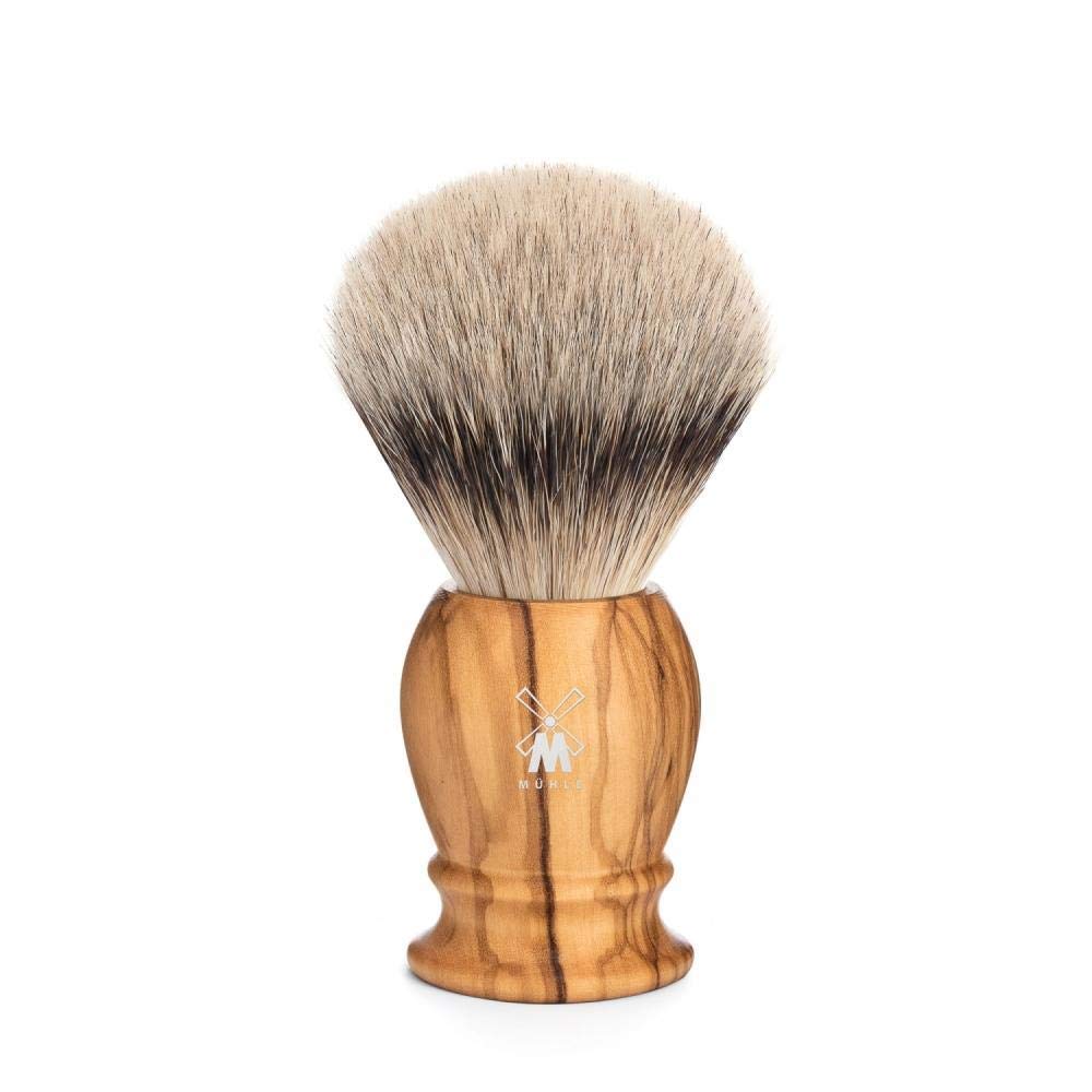 MÜHLE CLASSIC Silvertip Badger Shaving Brush for Men, Polished Resin Grip Beauty and Personal Care MÜHLE