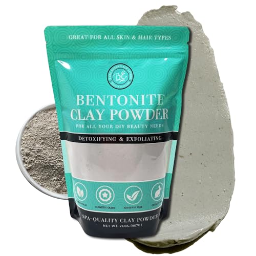 Bare Essentials Living - Bentonite Clay Powder (2lbs) Face Clay Mask, Bentonite Clay Detox for Skin, Clay Powder for Seed Bombs, Detox Bath, Cosmetic Beauty & Personal Care Bare Essentials Living
