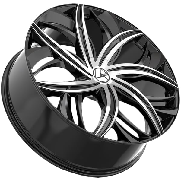 Azara AZA-541 20x8.5 5x112 5x114.3 +35 Cb 74.1 Gloss Black & Machined Beauty & Personal Care Azara