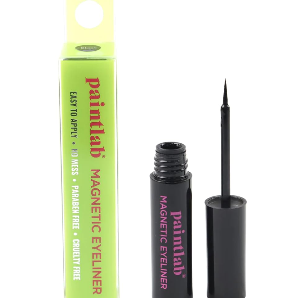 PaintLab Magnetic Eyeliner, Bold, Pigmented, Water-Resistant Liquid Liner for Easy Magnetic Lash Application, Black Beauty & Personal Care PaintLab