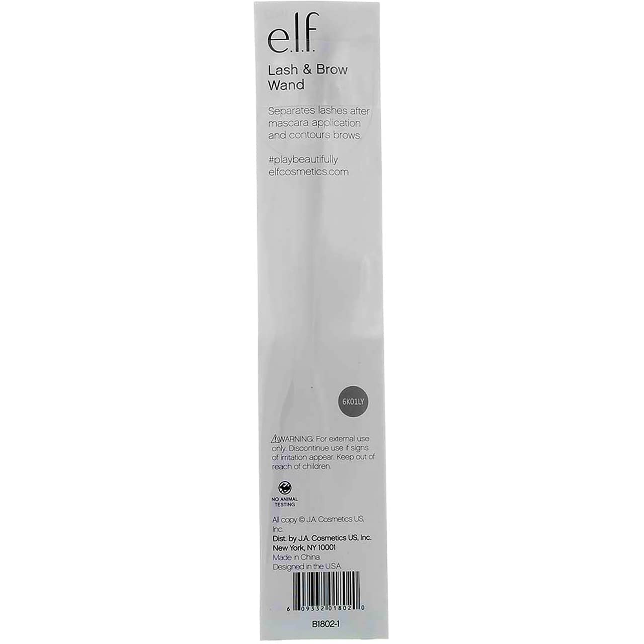 e.l.f. Essential Makeup Brush 1802 Eyelash & Brow Wand by e.l.f. Cosmetics Beauty & Personal Care e.l.f.