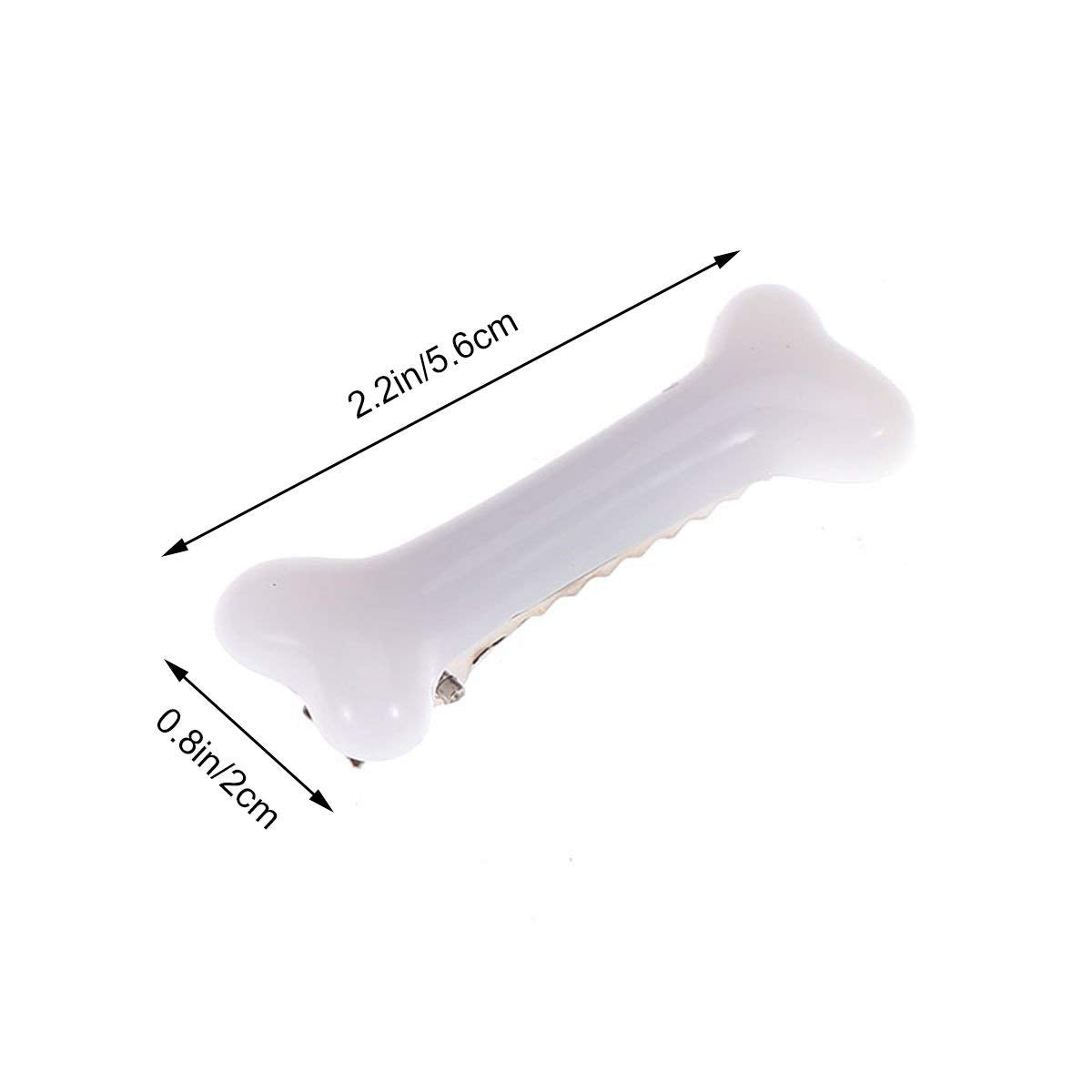BinaryABC White Dog Bone Hair Clips Hairpins Barrette,Halloween Cosplay Party Accessories,10Pcs Beauty & Personal Care BinaryABC