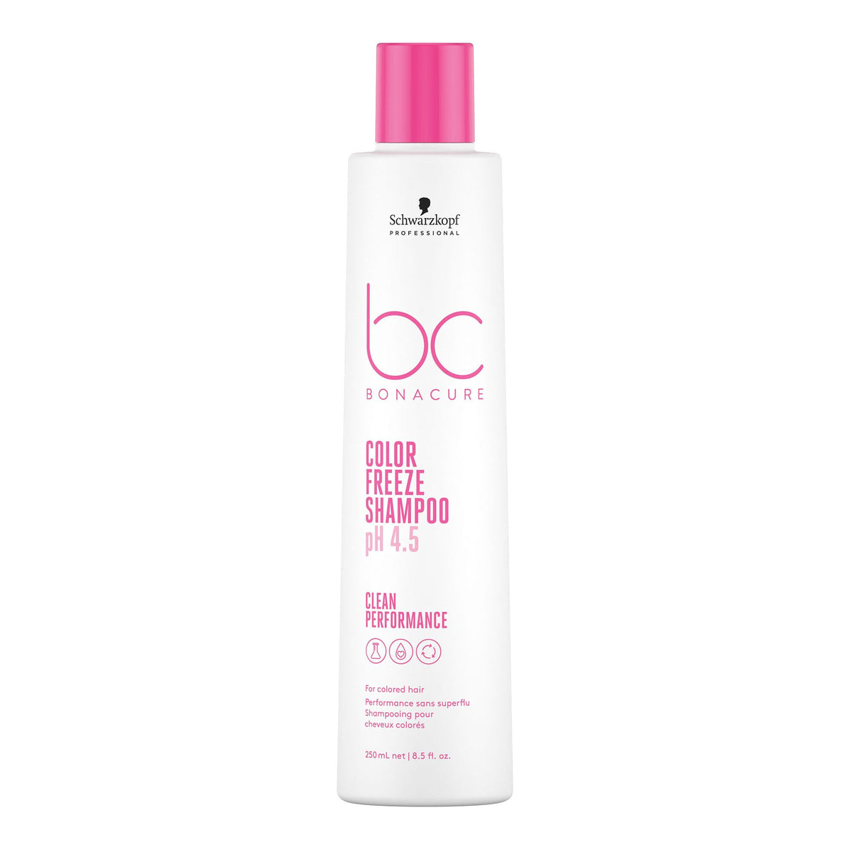BC BONACURE pH 4.5 Color Freeze Micellar Silver Shampoo, 8.5-Ounce