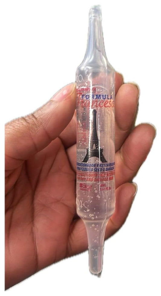 2 Vials Star Bio Complex French Formula Reconstructs and Conditions Dry and Processed Hair