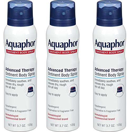 Aquaphor Ointment Body Spray - Moisturizes and Heals Dry, Rough Skin - 3.7 oz. Spray Can, iBCCvR 3 Pack Beauty & Personal Care Aquaphor
