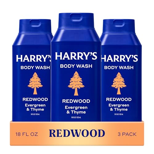 Harry's Men's Body Wash - Redwood - (3 Pack) 18 fl oz - Shower Gel for Men - No Parabens, Sulfates, or Dyes Beauty & Personal Care Harry's