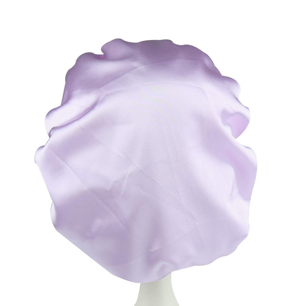 Girls Stylish Sleeping Cap Silky Double-Layered Satin Bonnet Beauty and Personal Care Alnorm