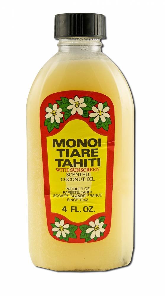 Monoi Tiare Tahiti Scented Coconut Oil with Sunscreen - 4 fl oz Beauty & Personal Care Monoi Tiare Tahiti