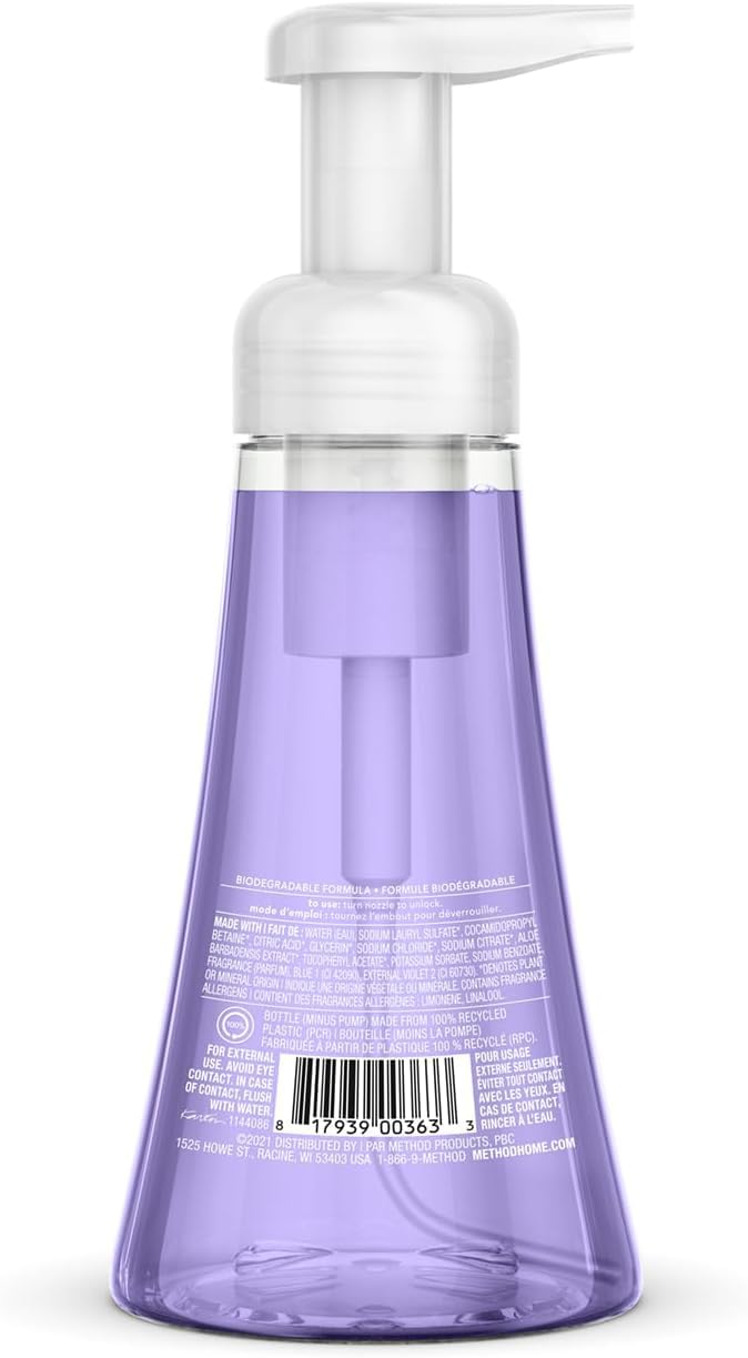 Method French Lavender Foaming Hand Wash 10oz. (Pack of 1) Beauty & Personal Care Method