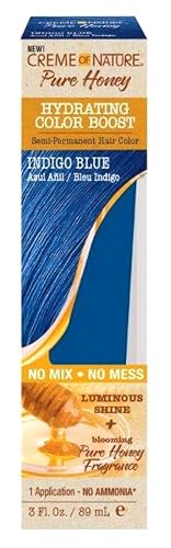 Creme of Nature Pure Honey Hydrating Color Boost, Indigo Blue, 3 Fl Oz Beauty & Personal Care Creme of Nature