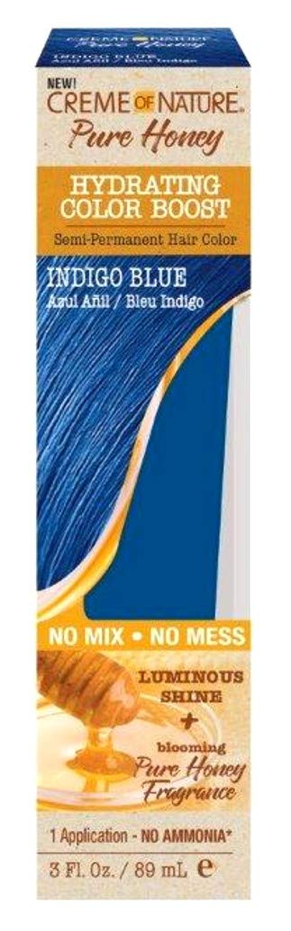 Creme of Nature Pure Honey Hydrating Color Boost, Indigo Blue, 3 Fl Oz Beauty & Personal Care Creme of Nature