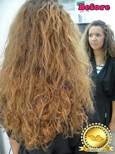 Keratin Cure Best Treatment Gold and Honey Bio Protein Silky Soft Safe Repair & Straight Complex Argan Oil Nourishing Straightening Damaged Dry Frizzy Beauty & Personal Care Keratin Cure