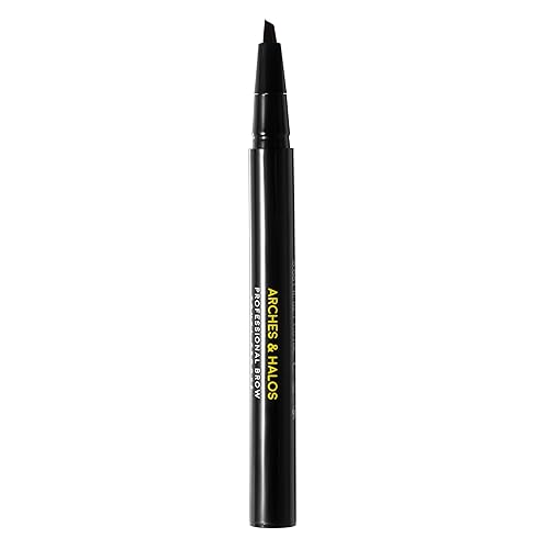 Arches and Halos Angled Bristle Tip Waterproof Brow Pen - Water Based and Smudge Proof Eyebrow Pencil - Extended Wear - Espresso - 0.051 oz Beauty & Personal Care Arches & Halos