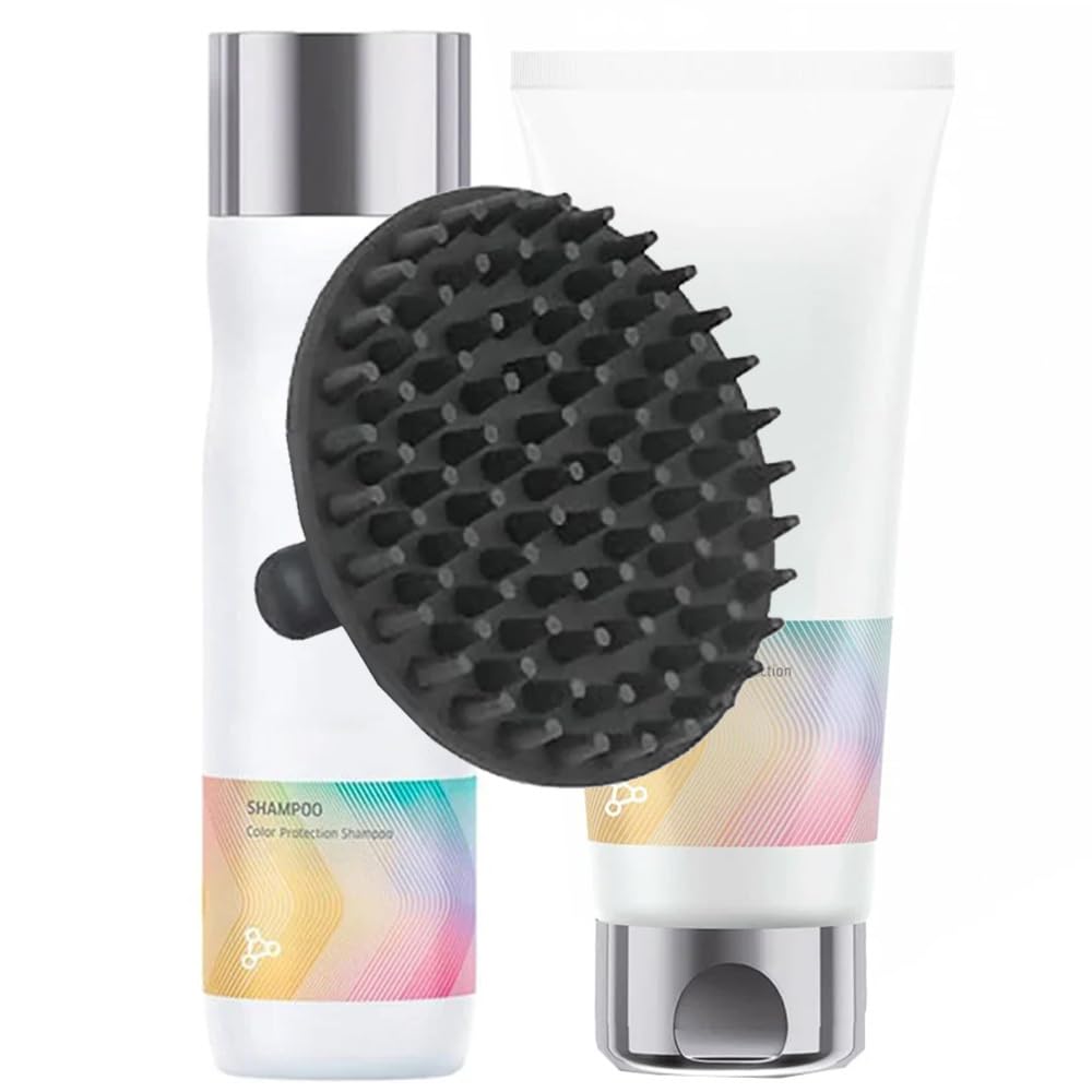 Color Motion Shampoo & Conditioner Set + M Hair Designs Scalp Brush (Bundle) - Color Protection, Sulfate-Free, Hydrating Hair Care for Vibrant Beauty & Personal Care M Hair Designs