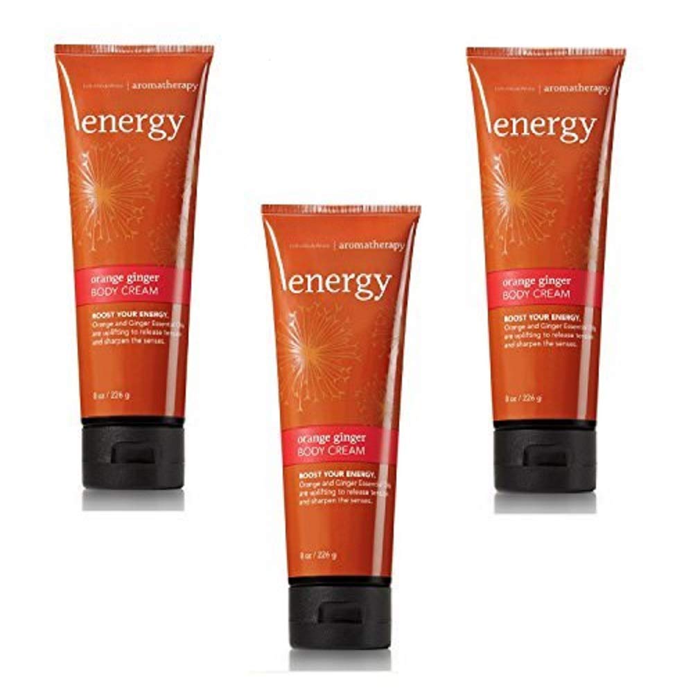 Bath & Body Works Aromatherapy Energy, Orange Ginger Body Cream 8 oz. - 3 Pack Beauty & Personal Care Bath & Body Works