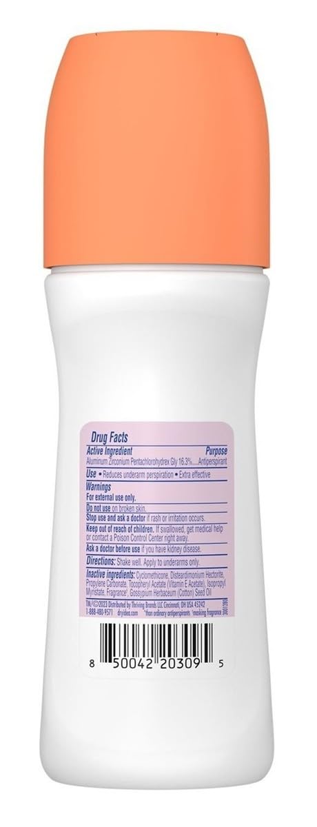 Dry Idea Antiperspirant & Deodorant Roll On, Unscented 3.25 oz, 2 pk Beauty and Personal Care Dry Idea
