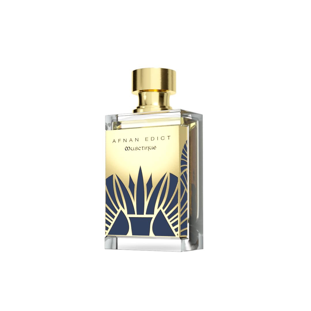 Afnan Edict Musctique Unisex Luxury Eau de Parfum Spray, 2.7 Fl. Oz - Elegant Musk & Oud Perfume with Saffron & Vanilla Beauty & Personal Care Afnan