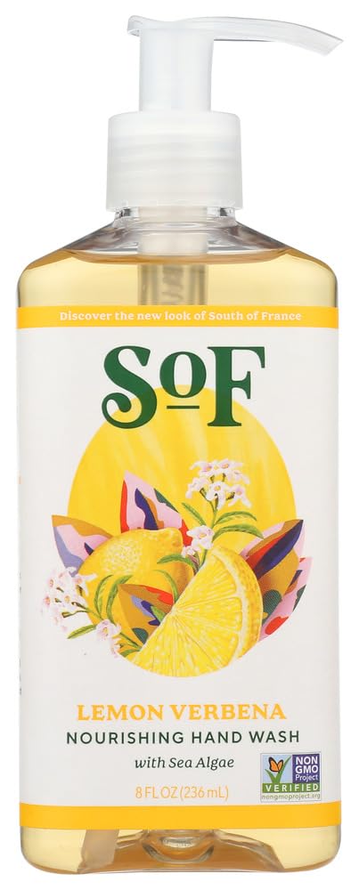 South of France, Lemon Verbena, Hand Wash with Soothing Aloe Vera, 8 oz (236 ml) (Pack of 2) Beauty & Personal Care South Of France