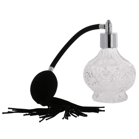 Topxome 80ml Clear Crystal Vintage Perfume Bottle Long Spray Tassels Parfume Atomizer Pump Refillable Glass Bottles Beauty & Personal Care Topxome
