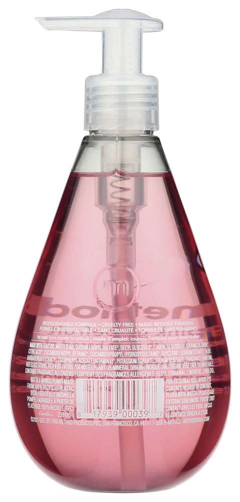 Method Hand Wash Grapefruit Liquid Bottle 12 Oz Pink Beauty & Personal Care Method