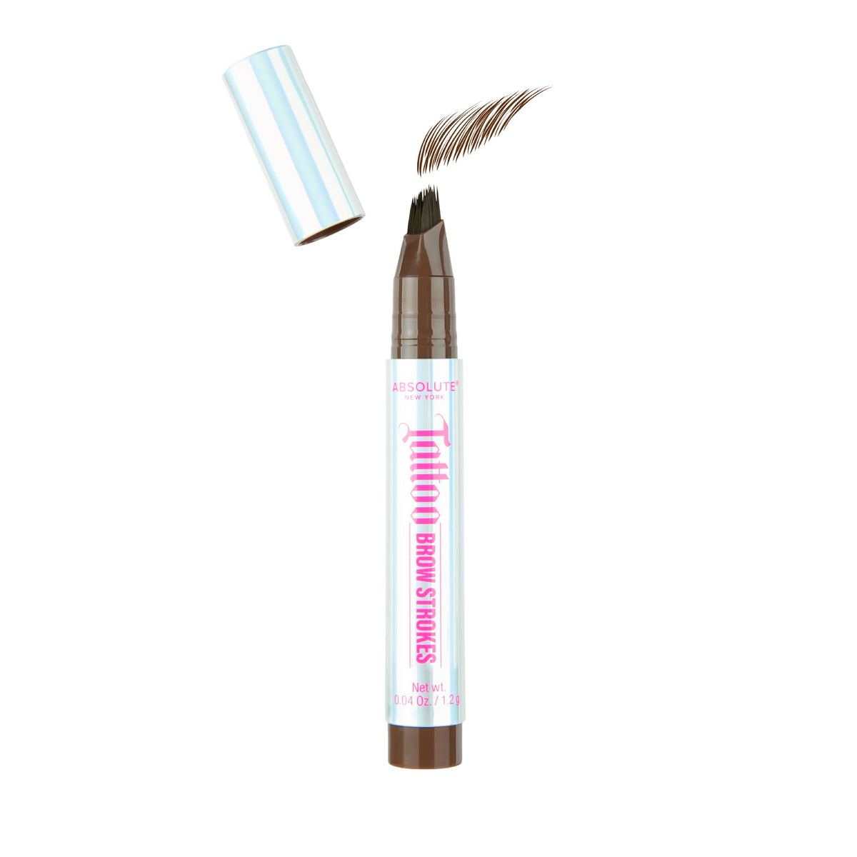 Absolute New York Brown Tattoo Brow Strokes, Natural Mirco Bladed Effect