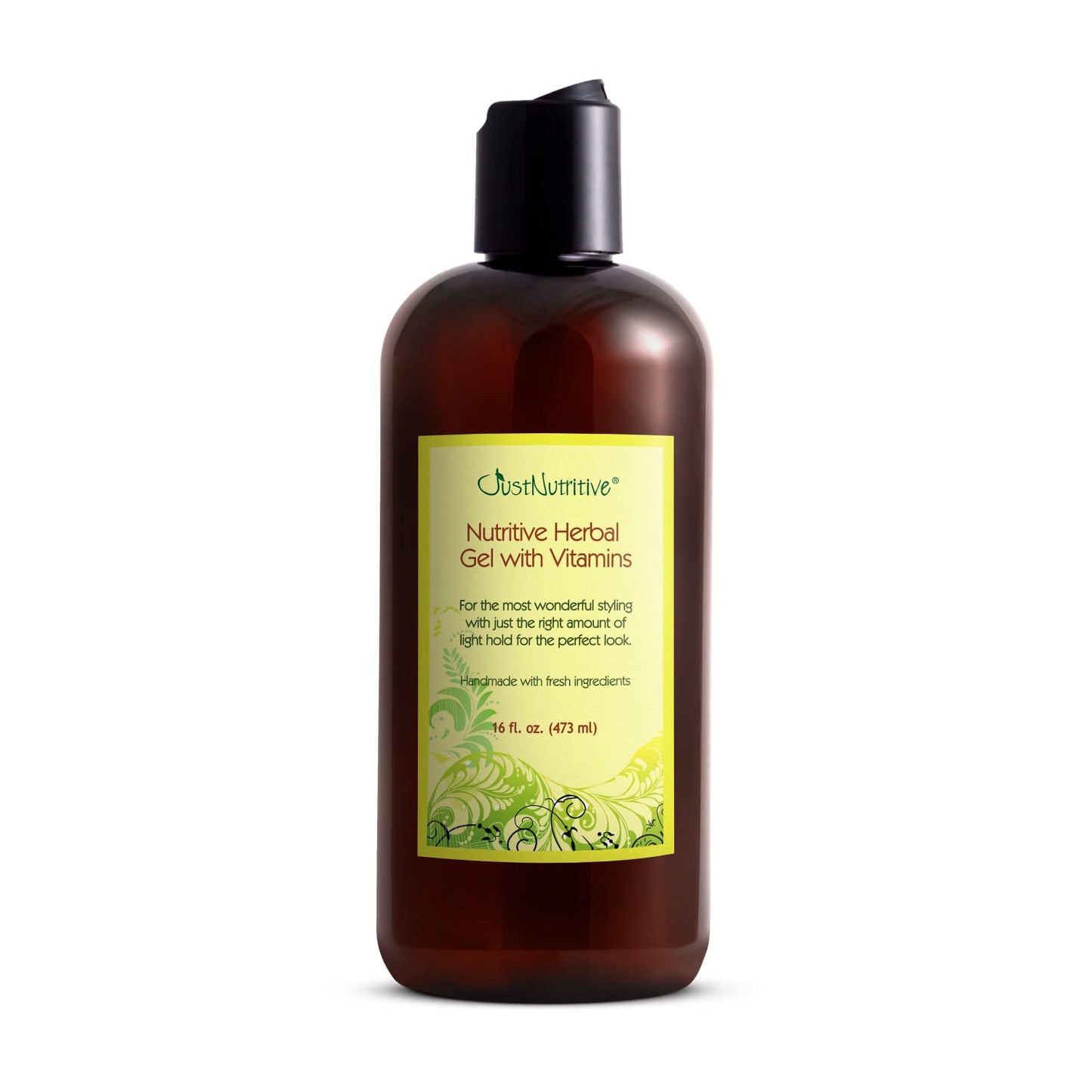 Just Nutritive Herbal Hair Gel With Vitamins & Proteins | Natural, Alcohol-Free & Humidity Controlling for All Hair Types - 16 Fl Oz Beauty & Personal Care Just Nutritive
