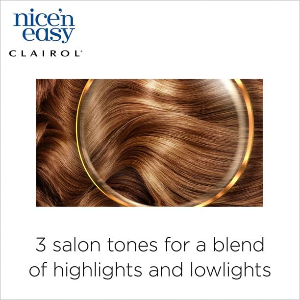 Clairol Nice'n Easy Liquid Permanent Hair Dye, 7 Dark Blonde Hair Color, Pack of 3 Beauty & Personal Care Clairol