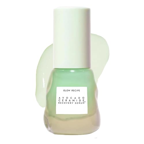 Glow Recipe Avocado Ceramide Serum - Soothing, Hydrating Face Serum for Women & Men, Redness Relief & Skin Barrier Repair - Lightweight, Milky Korean Beauty & Personal Care Glow Recipe