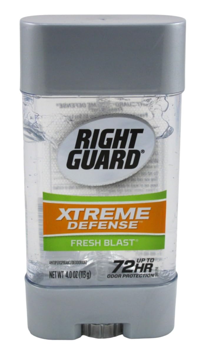 Right Guard Xtreme Defense Fresh Blast Gel 4 Ounce 72Hr (Pack of 3) Beauty and Personal Care Right Guard