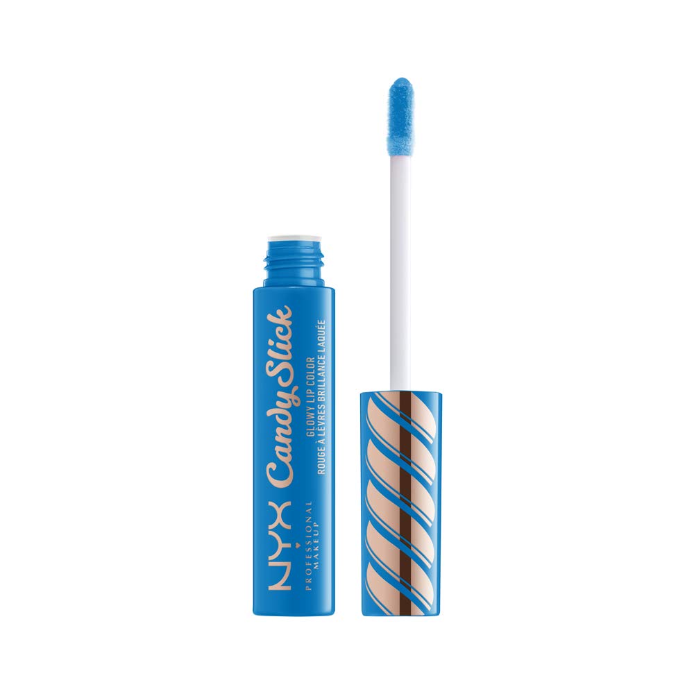 NYX PROFESSIONAL MAKEUP Candy Slick Glowy Lip Color Gloss - Extra Mints (Aqua Teal) Beauty & Personal Care NYX PROFESSIONAL MAKEUP