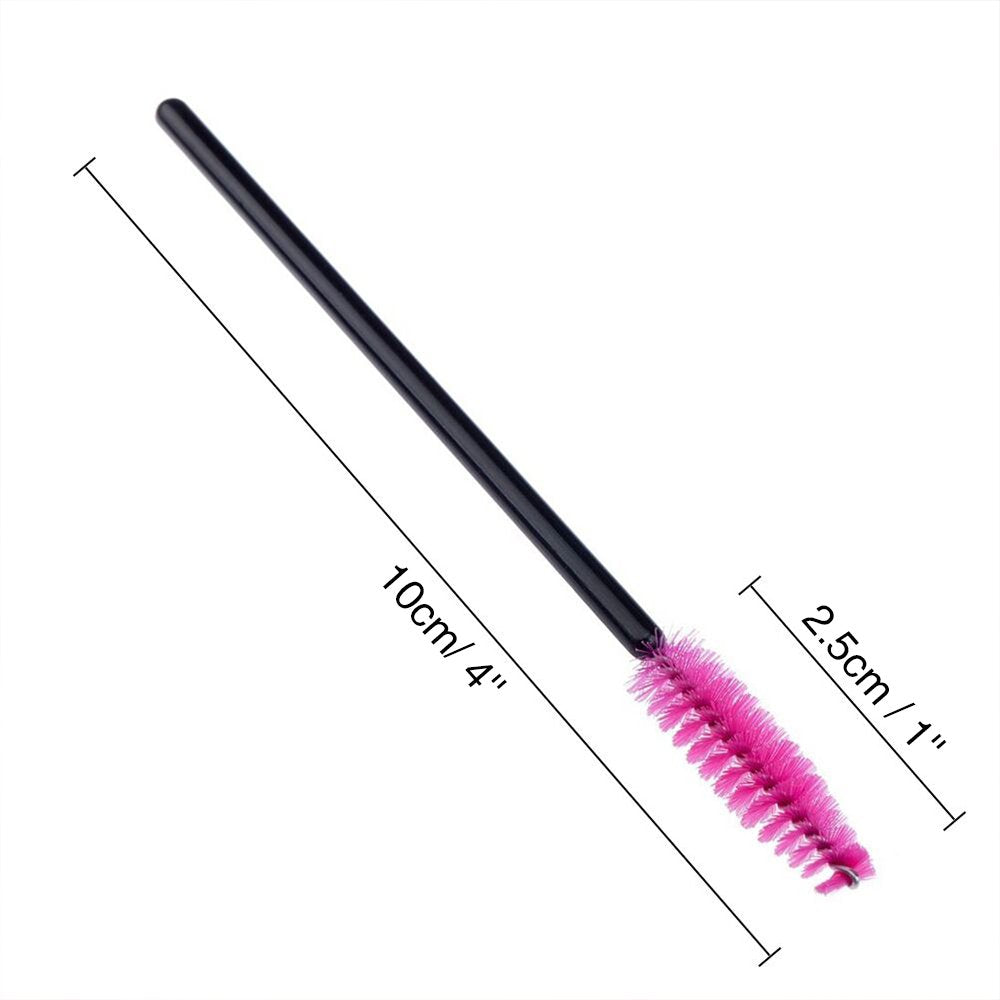 G2PLUS 100PCS Disposable Eyelash Brushes, Rose Mascara Wands Applicator Makeup Kits, Eyelash Spoolies Brushes for Eyelash Extensions and Eyebrows Beauty & Personal Care G2PLUS