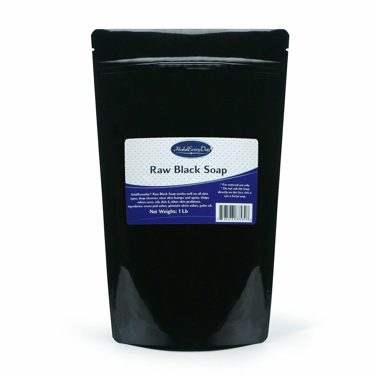 Raw Black Soap from Ghana - 1 Lb by HalalEveryday Beauty & Personal Care HalalEveryDay