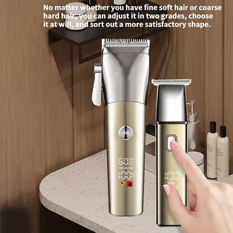 Professional Hair Clippers for Men, Cordless Trimmers Kit with LED Display Electric Beard Trimmer USB Rechargeable Beards Haircut Grooming Gift Beauty and Personal Care QDKVTNDJZ