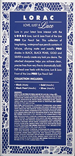 LORAC Love, Lust and Lace Front of the Line Pro Eye Pencil Set Beauty & Personal Care LORAC