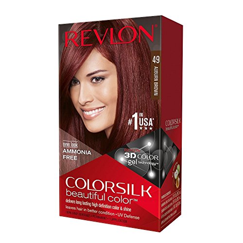 Revlon ColorSilk Hair Color 49 Auburn Brown 1 Each (Pack of 5) Beauty & Personal Care REVLON