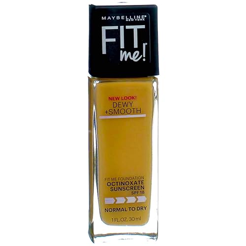 Maybelline New York Fit Me! Foundation Dewy + Smooth SPF 18, Sun Beige [310] 1 oz ( Pack of 2) Beauty & Personal Care MAYBELLINE