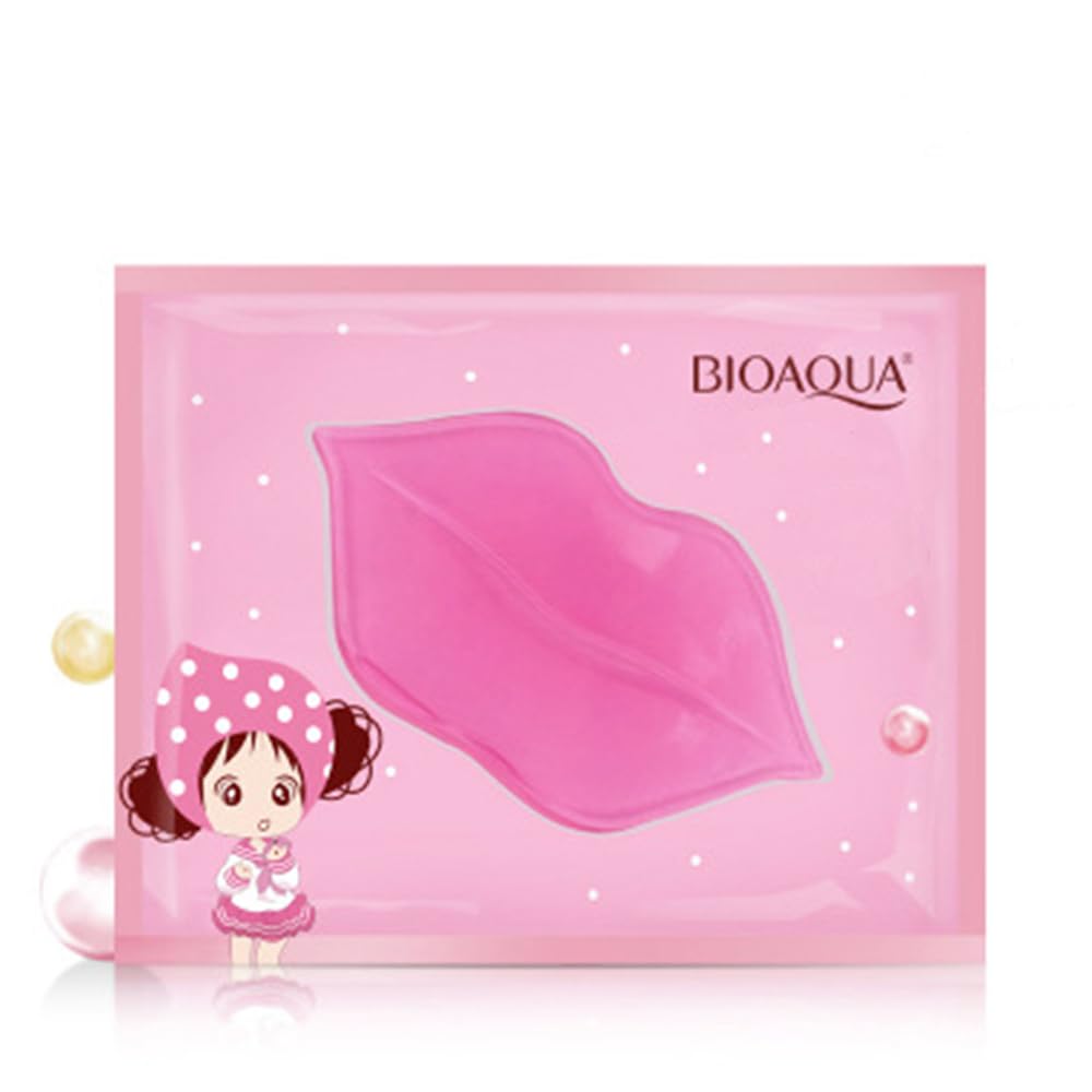 BIOAQUA Lip Plumper Collagen Nourishing Crystal Pink Lip Mask Natural Shiny Moisturizing Smooth Texture Healthy Elasticity (30) Beauty and Personal Care BIOAQUA