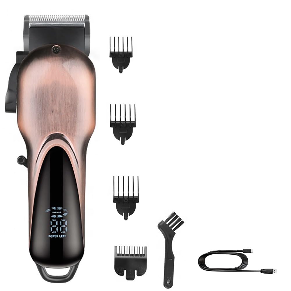 GLESVOWIO Pro Hair Clipper Powerful Professional Trimmer for Men Electric Adjustable Cutting Machine Rechargeable Beauty and Personal Care GLESVOWIO