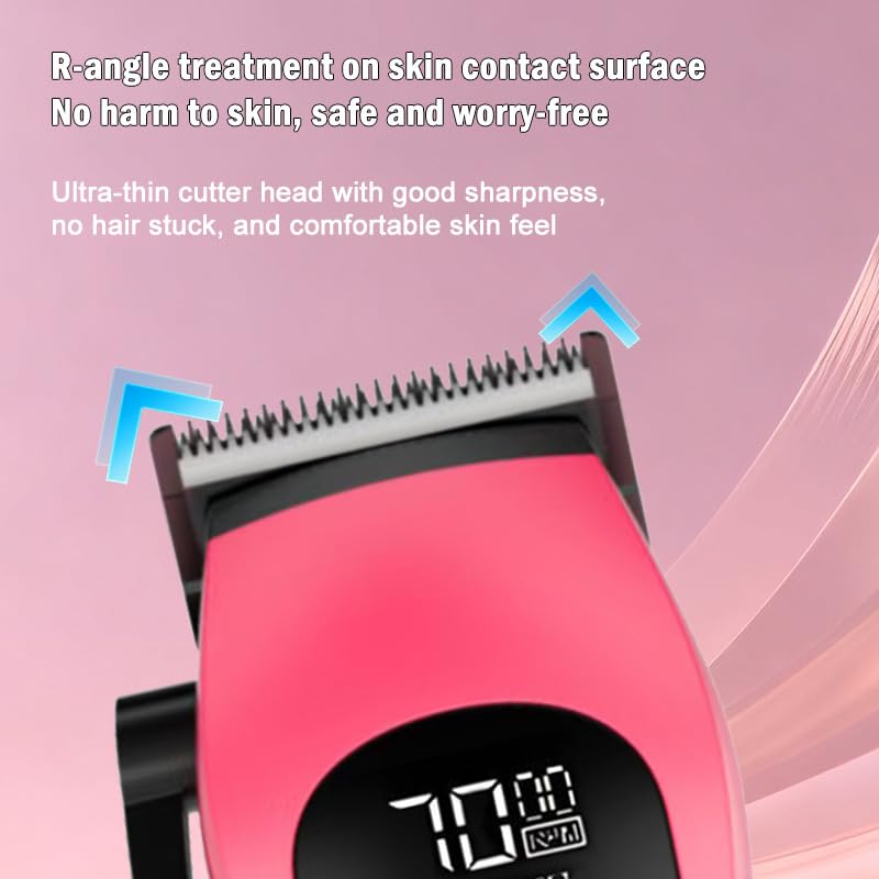 Professional Hair Clippers for Men - High Torque Motor, Low Heat, Cordless Rechargeable Barber with LED Dispaly,8 Magnetic Limit Combs, Charging Dock Beauty and Personal Care QDKVTNDJZ
