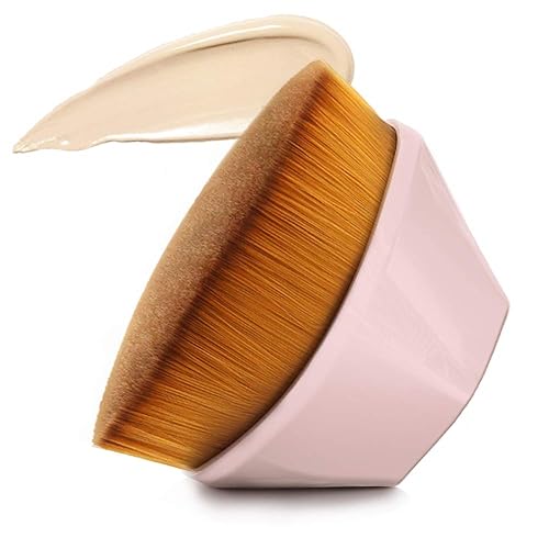 Daubigny Foundation Makeup Brush Flat Top Kabuki Hexagon Face Blush Liquid Powder Foundation Brush for Blending Liquid, Cream or Flawless Powder Beauty & Personal Care Daubigny