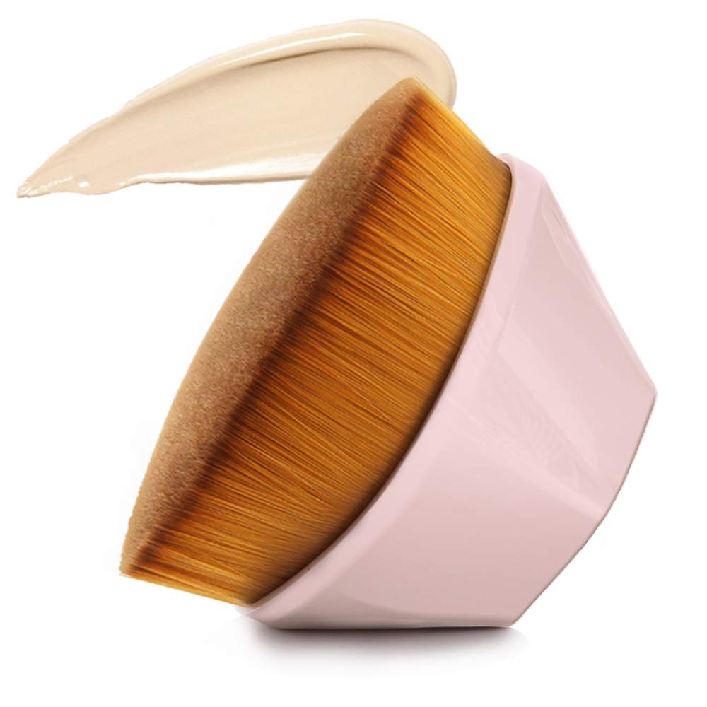 Daubigny Foundation Makeup Brush Flat Top Kabuki Hexagon Face Blush Liquid Powder Foundation Brush for Blending Liquid, Cream or Flawless Powder Beauty & Personal Care Daubigny