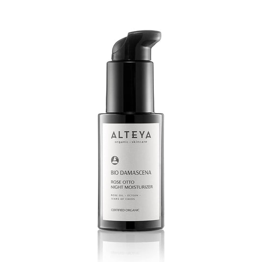 Alteya Organics Night Moisturizer Certified Organic Skin Care 1.7 Fl Oz/50 mL Bio Damascena Award-Winning Face Cream With Organic Bulgarian Rose Oil Beauty & Personal Care Alteya