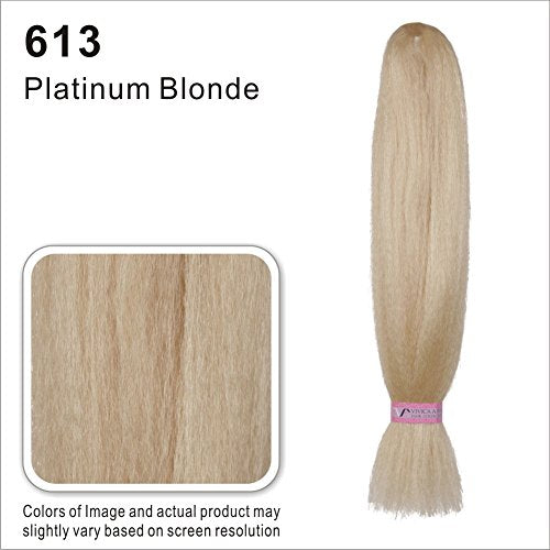 Vivica A Fox Hair Collection HKBK16L-V Human Hair Afro Curl Kinky Bulk Extension, 613, 5.8 Ounce