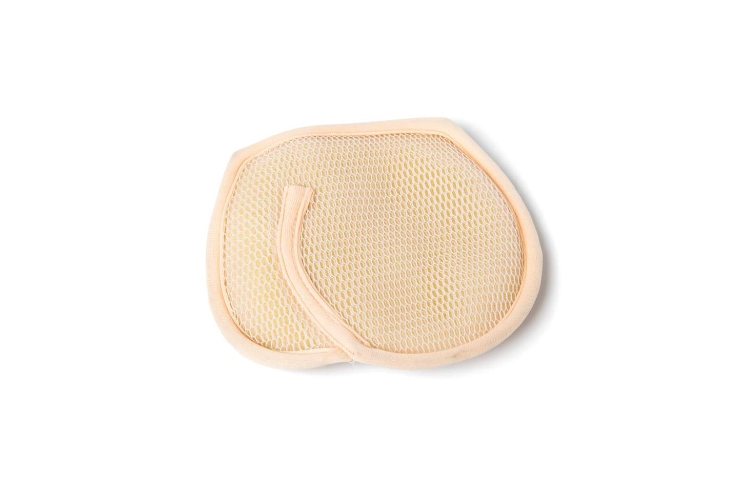 BigMouth Inc Butt Buffer Exfoliating Shower Scrub Pad, Textured Body Cleansing Buffer for Adults, Medium Size Tan Mesh Pad for Skin Smoothing, Daily Beauty and Personal Care BigMouth Inc