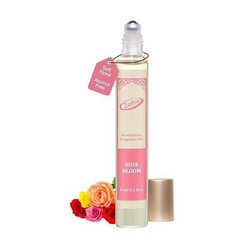 Zoha Rose Bloom | Roll on Perfumes for Women & Men | Alcohol-free Rose Perfume Oil | Travel Size Long Lasting Fragrance | 9ml Roller Beauty & Personal Care Zoha